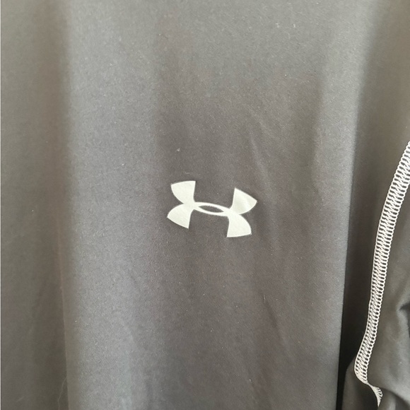 UNDER ARMOUR Men's Compression Black FITTED Long Sleeve Shirt Heat Gear LARGE - Picture 2 of 5